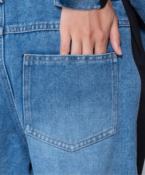 パンツ デニム ジーンズ 「ZOZO限定商品」デニムリメイクライクスウェットパンツ レディース