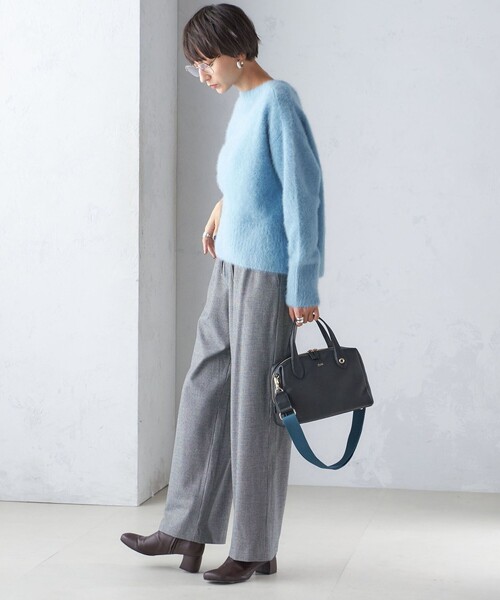 SHIPS（シップス） パンツ 「手洗い可能」両面起毛 ドロスト パンツ