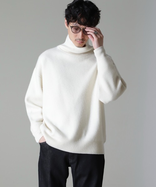 NANO universe（ナノ・ユニバース） セーター ニット AQUA ウール