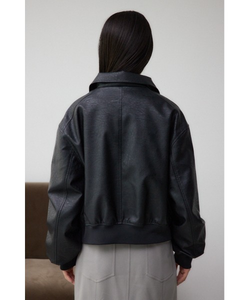 AZUL BY MOUSSY レザージャケット ライダース フェイクレザー