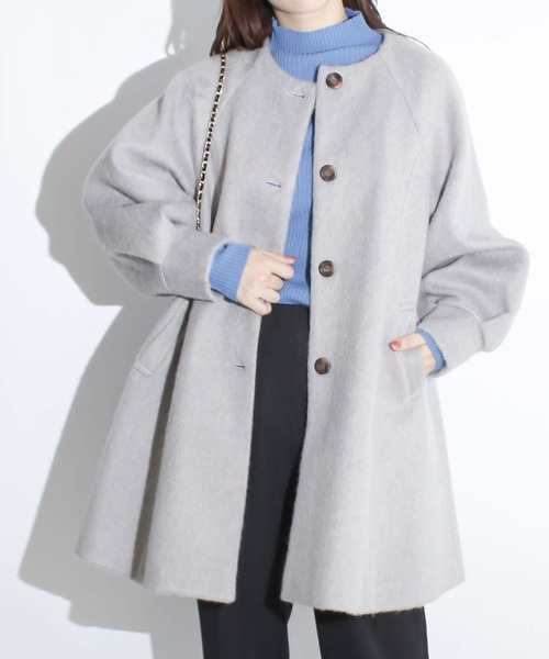 Social GIRL（ソーシャルガール） コート アウター ノーカラーフレア