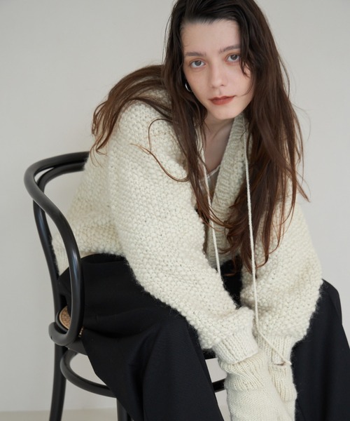 CREDONA カーディガン Nepal hand knit CD/ネパールハンドニット
