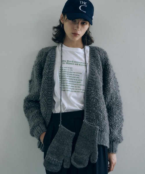 カーディガン Nepal hand knit CD/ネパールハンドニットカーデ レディース CREDONA カーディガン Nepal hand knit CD/ネパールハンドニット