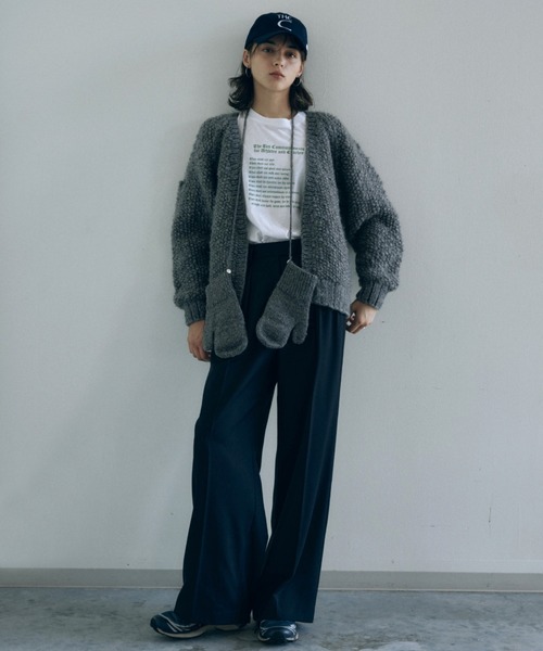 カーディガン Nepal hand knit CD/ネパールハンドニットカーデ レディース CREDONA カーディガン Nepal hand knit CD/ネパールハンドニット