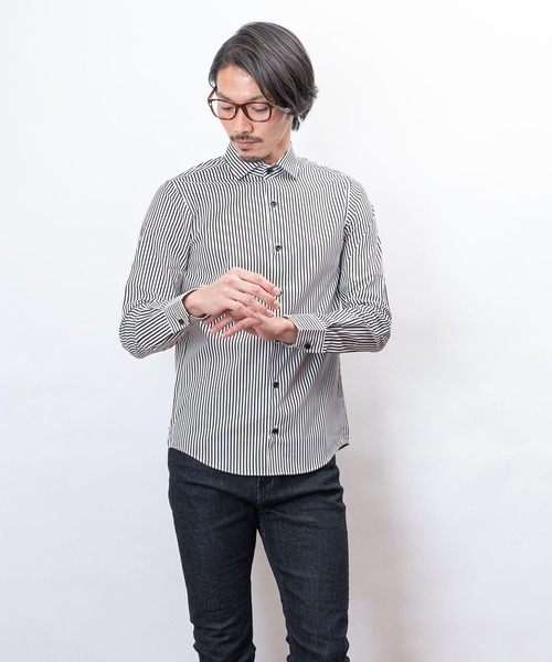 garsonwave（ギャルソンウェーブ） シャツ 日本製 ホリゾンタル カラー