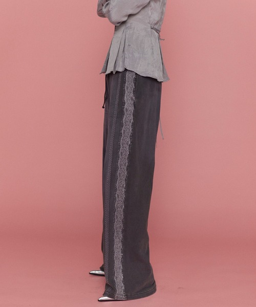 メゾンスペシャル／レースラインスウェットパンツ 36 Lace Material Line Sweatpants/レースラインスウェットパンツ
