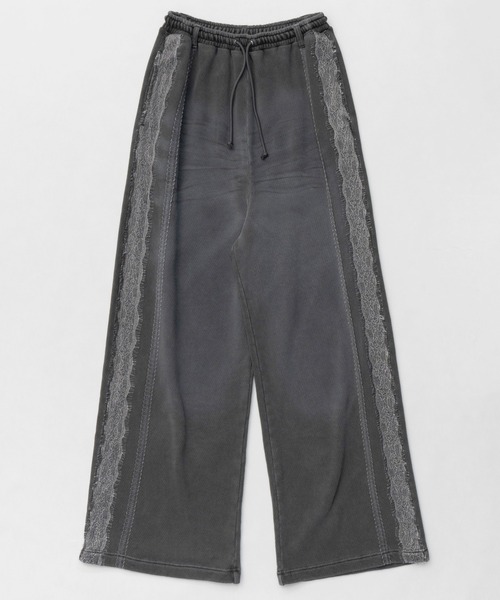 MAISON SPECIAL スウェットパンツ ジャージ Lace Material Line