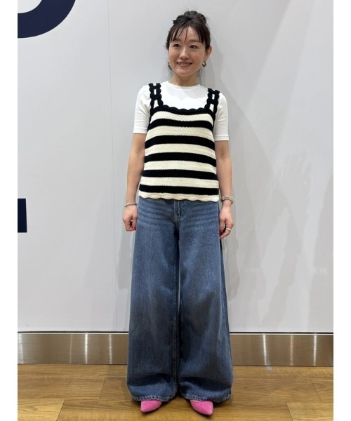 GAP（ギャップ） ワイドパンツ ジーンズ デニム デニムパンツ ミッド
