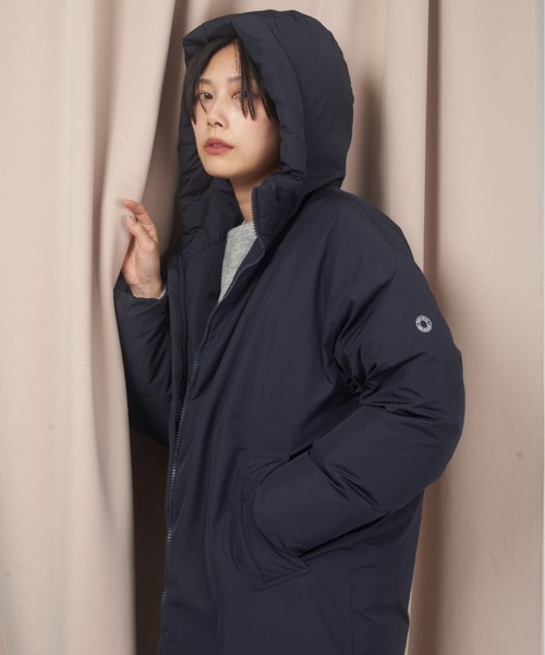   フード付きダウンジャケット M ネイビーレディース ORCIVAL（オーシバル） ジャケット 2 ネイビー レディース : ZOZOTOWN