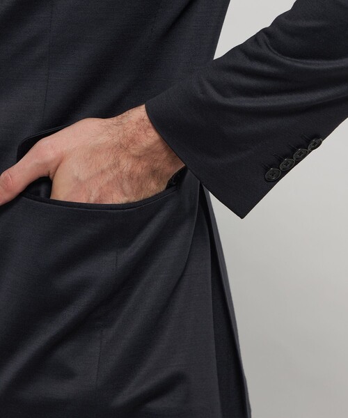 ジャケット テーラードジャケット 「FLEX JERSEY」ハイゲージジャカードセットアップジャケット メンズの画像