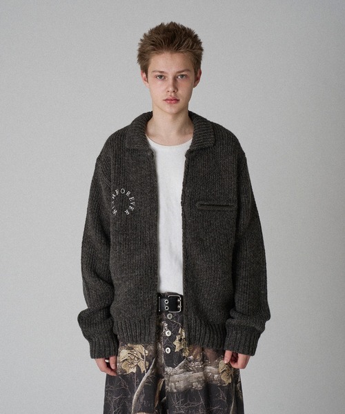 【洗える】ROSY FUTURE ニットジャケット JOSEPH ABBOUD｜【洗える】ストローヤーン ニット ジャケット