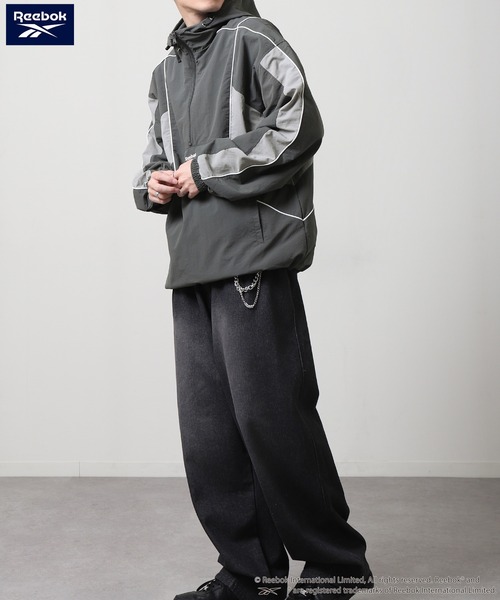 Reebok（リーボック） ブルゾン ジャンバー パイピング ライン入り