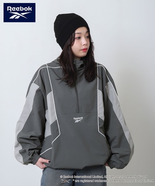 Reebok（リーボック） ブルゾン ジャンバー パイピング ライン入り