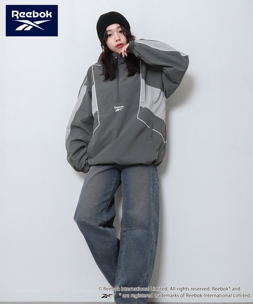 Reebok（リーボック） ブルゾン ジャンバー パイピング ライン入り