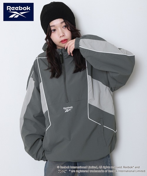 Reebok（リーボック） ブルゾン ジャンバー パイピング ライン入り