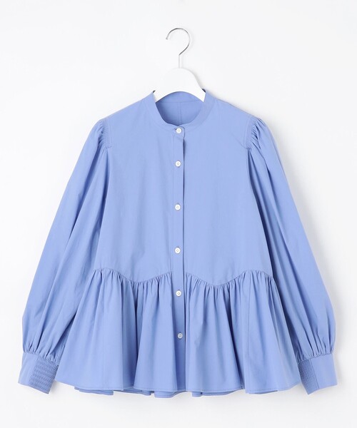 「あおコットンブロードブラウス」 23区（ニジュウサンク） ブラウス シャツ 「SLOW/一部店舗限定