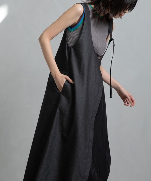 MARECHAL TERRE ジャンパースカート サイドプリーツジャンパー