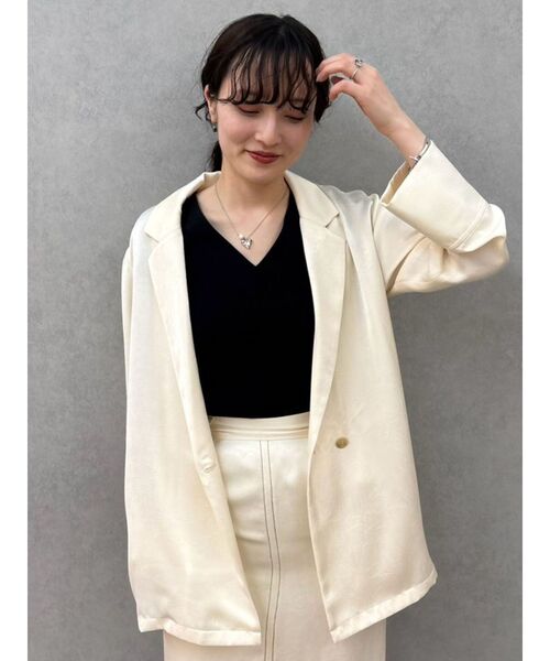 LAGUNAMOON（ラグナムーン） ジャケット テーラードジャケット サテン