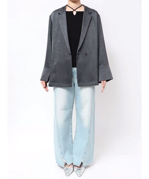 LAGUNAMOON（ラグナムーン） ジャケット テーラードジャケット サテン