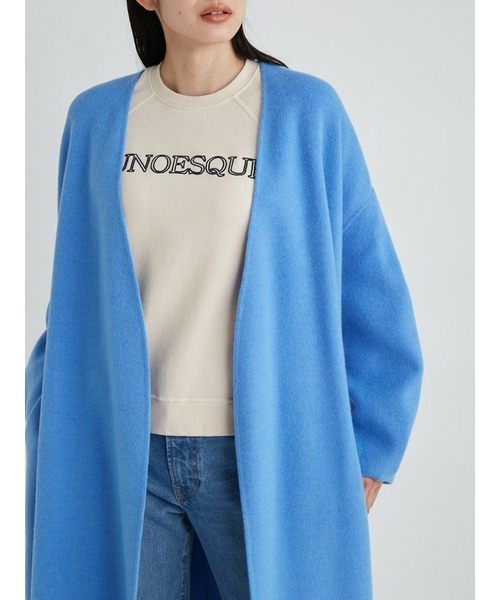 「Mila Owen」 ノーカラーコート 1 ベージュ レディース_画像4