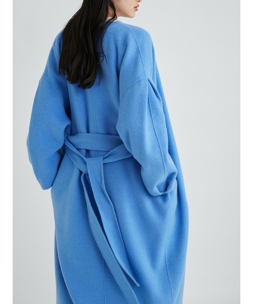 「Mila Owen」 ノーカラーコート 1 ベージュ レディース_画像9