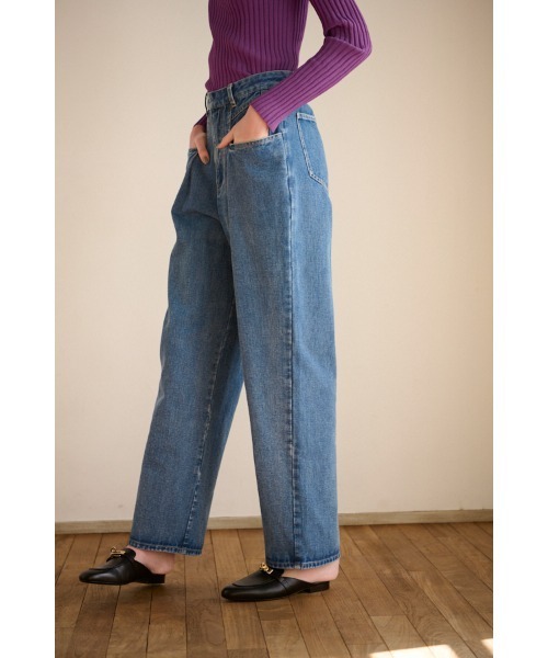 Estella.K ワイドパンツ ジーンズ デニム デニムパンツ Elsa Mid Rise 