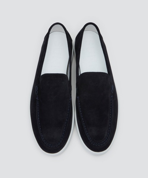 PELLICO SUNNY スリッポン BARTEX メンズ スウェード 2.5cm NAVY