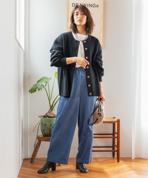 BAYFLOW（ベイフロー） ニットカーディガン FREE グリーン レディース