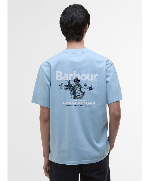 Barbour tシャツ Outdoors グラフィック Tシャツ メンズ