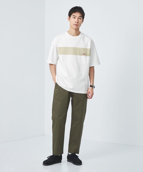 パンツ CHUMS hickory jumpsuits eb THE HINOKI コットン馬布5タックパンツ CHARCOAL BROWN＃TH19W