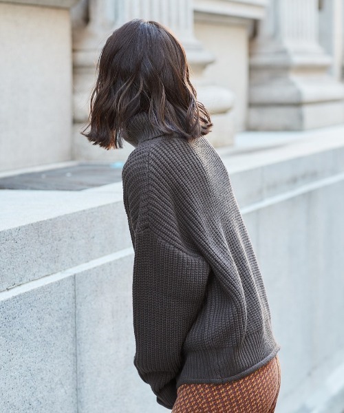 「cepo」 タートルネックニット M ピンク レディース_画像7