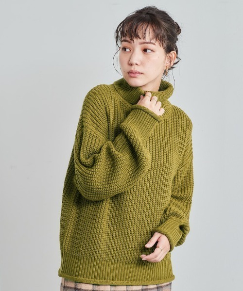 「cepo」 タートルネックニット M ピンク レディース_画像8