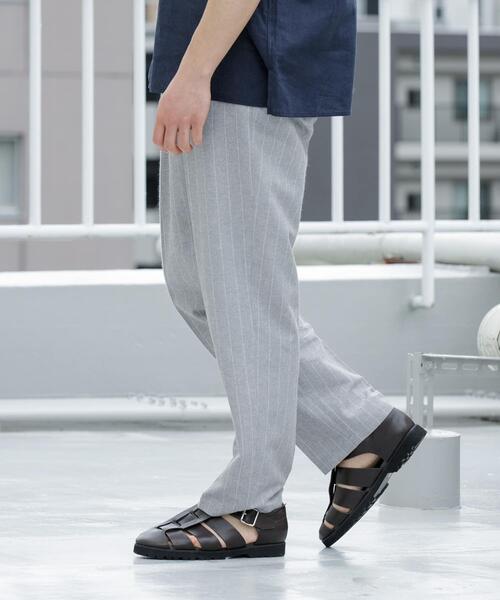 【グレー】HIGH STREET∴綿麻Wフェーステーパードパンツ TORNADO MART｜HIGH STREET∴綿麻Wフェーステーパードパンツ | Rakuten