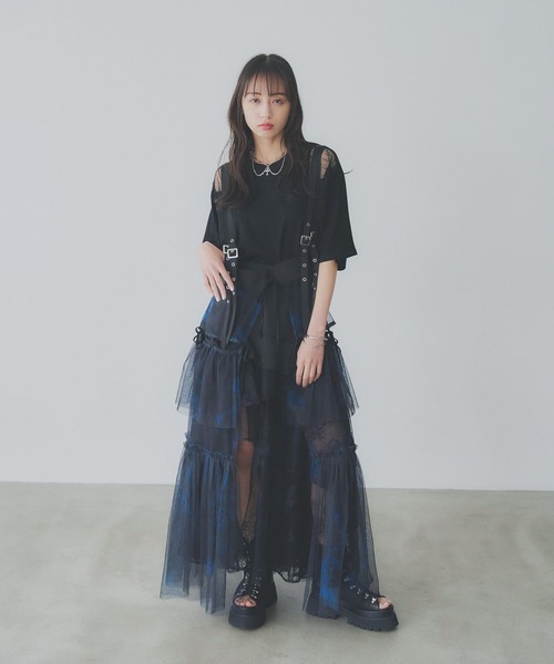 HARE tシャツ レースキリカエTシャツ(HARE) レディース