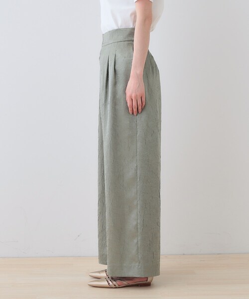INDIVI パンツ 春SALE！「サスペンダー付き」2WAYクラッシュ
