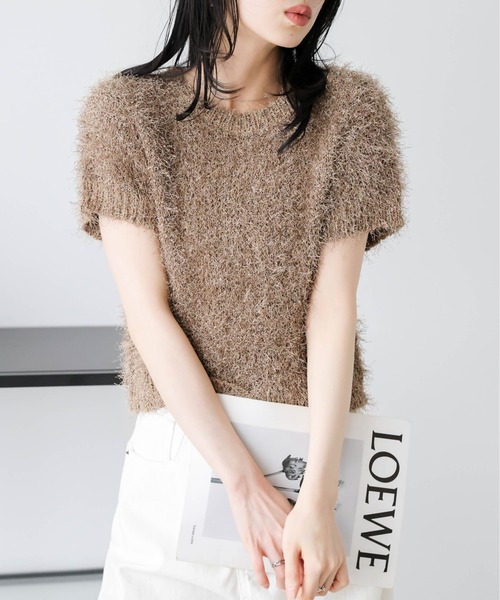 tシャツ 半袖 シャギーニットトップス レディース : ZOZOTOWN Yahoo!店