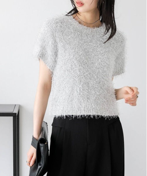 トップス shibaGREYxBEIGE tシャツ シャギーニットトップス レディース : ZOZOTOWN Yahoo