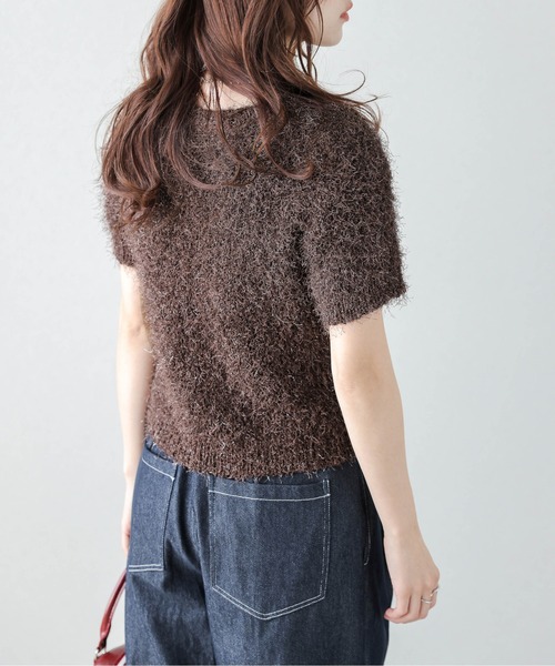 tシャツ 半袖 シャギーニットトップス レディース : ZOZOTOWN Yahoo!店