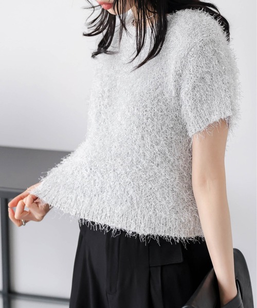 tシャツ シャギーニットトップス レディース : ZOZOTOWN Yahoo