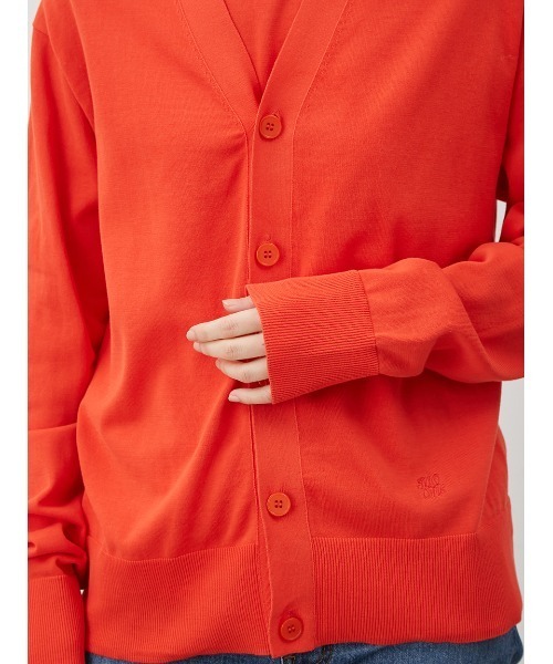 Yves Saint Laurent オレンジ カーディガン L ysl cardigan knit イヴサンローラン ニット カーディガン
