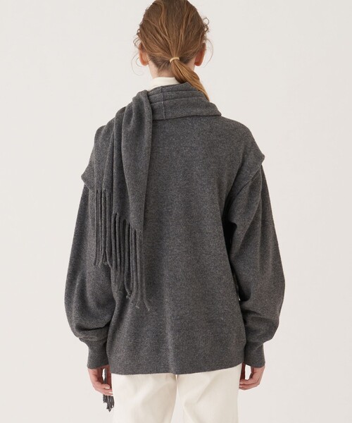 「GALERIE VIE」 ニットカーディガン FREE グレー レディース_画像6