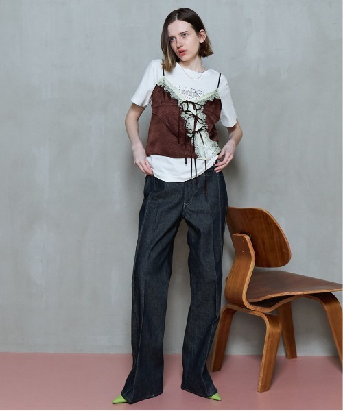 メゾンスペシャル　ローウエストセミフレアパンツ MAISON SPECIAL(メゾンスペシャル)｜Low Waist Semi-Flare Denim