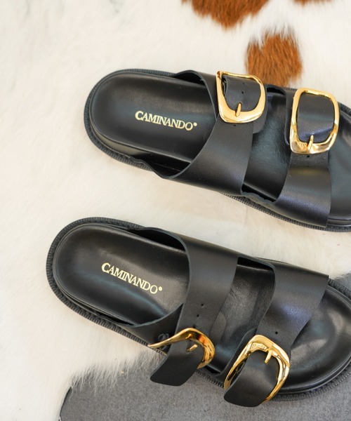CAMINANDO サンダル / カミナンド BIG DOUBLE BUCKLE SANDALS