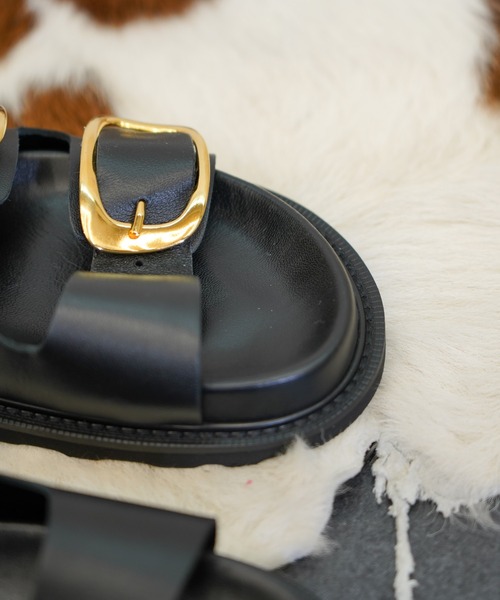 CAMINANDO サンダル / カミナンド BIG DOUBLE BUCKLE SANDALS