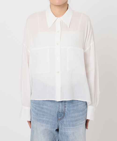 plage ブラウス シャツ RAMIE LYOCELL CROPPED レディース
