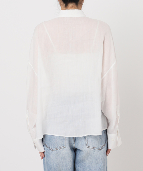 2025　RAMIE LYOCELL CROPPED シャツ plage｜RAMIE LYOCELL CROPPED シャツ | Rakuten Fashion(楽天