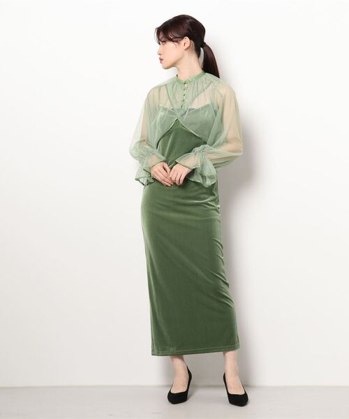 Ameri（アメリ） コンビワンピース MEDIUM ライトグリーン レディース