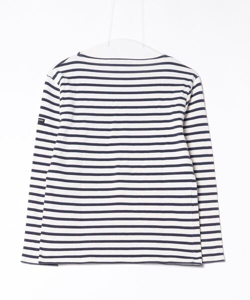 SAINT JAMES ホワイト長袖カットソー SAINT JAMES 「SAINT JAMES」 ボーダー柄長袖カットソー X-SMALL