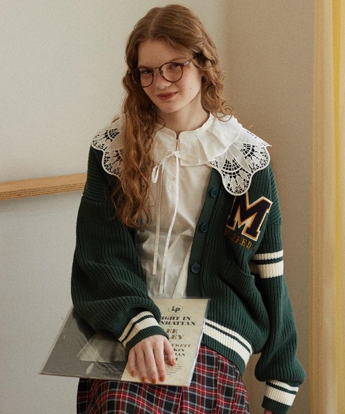 カーディガン COLLEGE CARDIGAN レディース メンズ