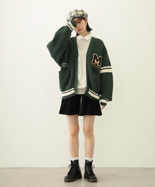 MILKFED.（ミルクフェド） カーディガン COLLEGE CARDIGAN レディース